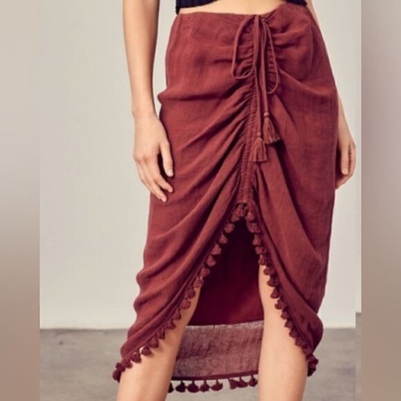 Drawstring Tassel Skirt - Picture 6 of 16